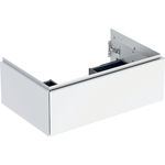 Mueble bajo Geberit ONE para lavabo, con un cajón: Ancho de lavabo=75cm, Blanco / Cubierto brillante intenso